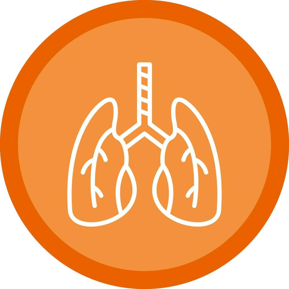 diseño de icono de vector de pulmones