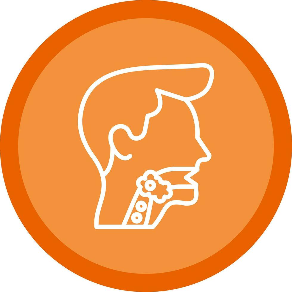 Throat cancer Vector Icon Design