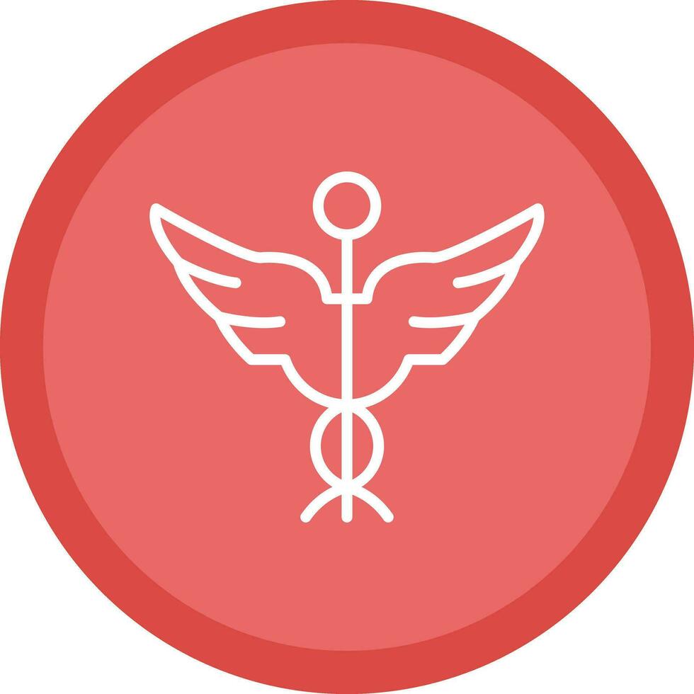 Caduceus Vector Icon Design