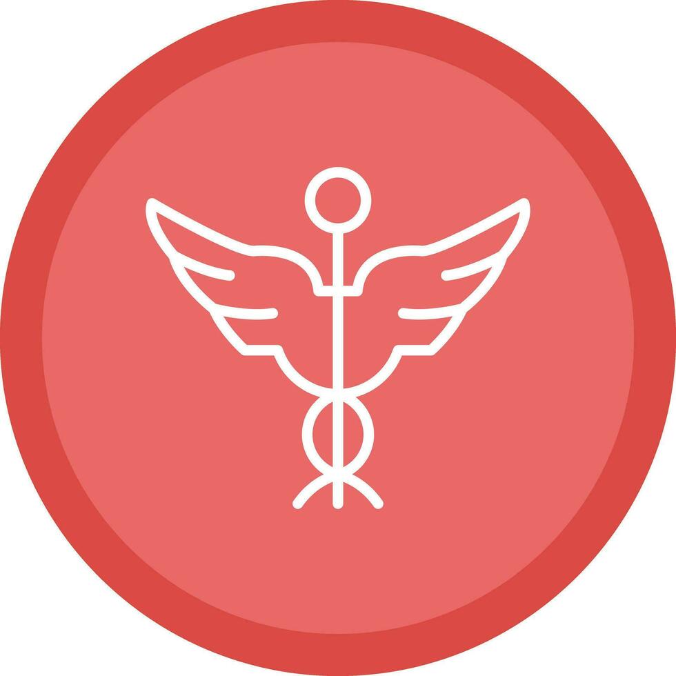 Caduceus Vector Icon Design