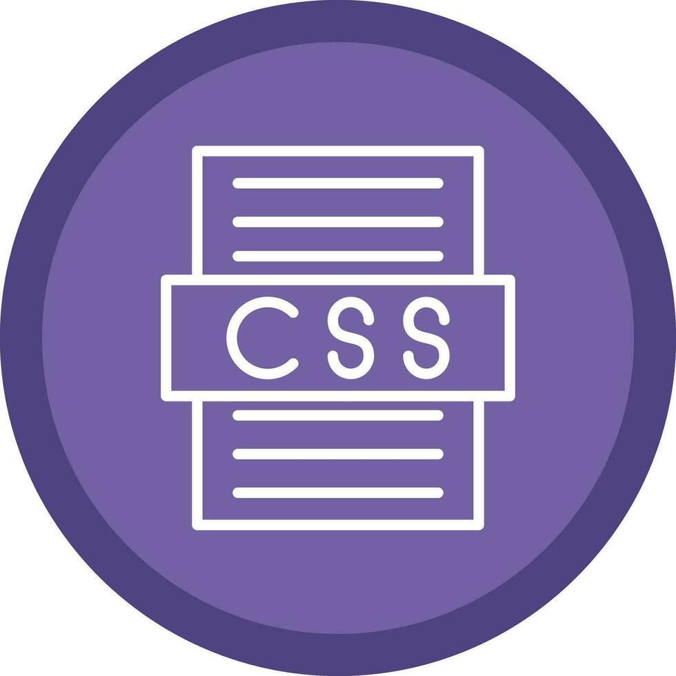 diseño de icono de vector de archivo css