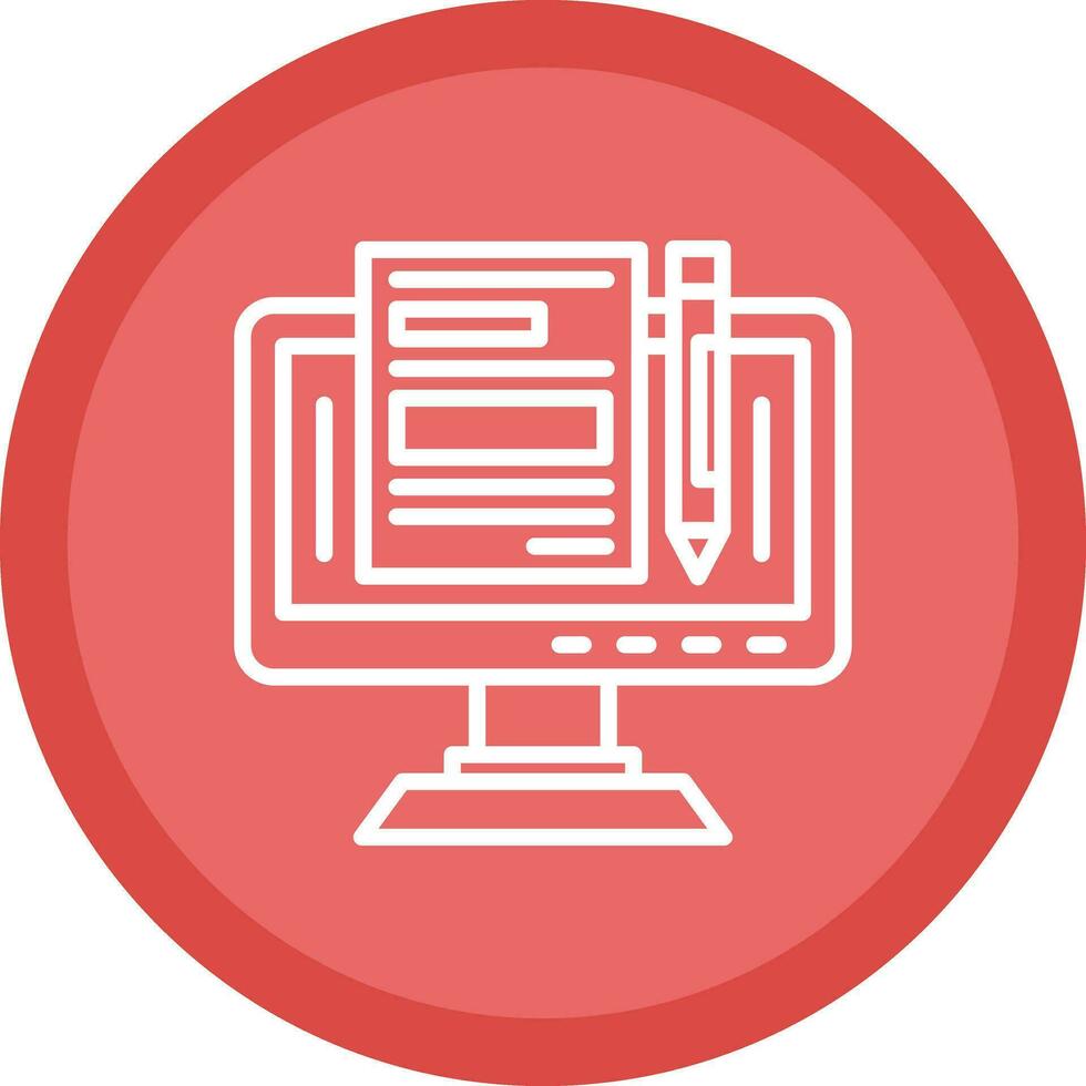 Blogger Vector Icon Design