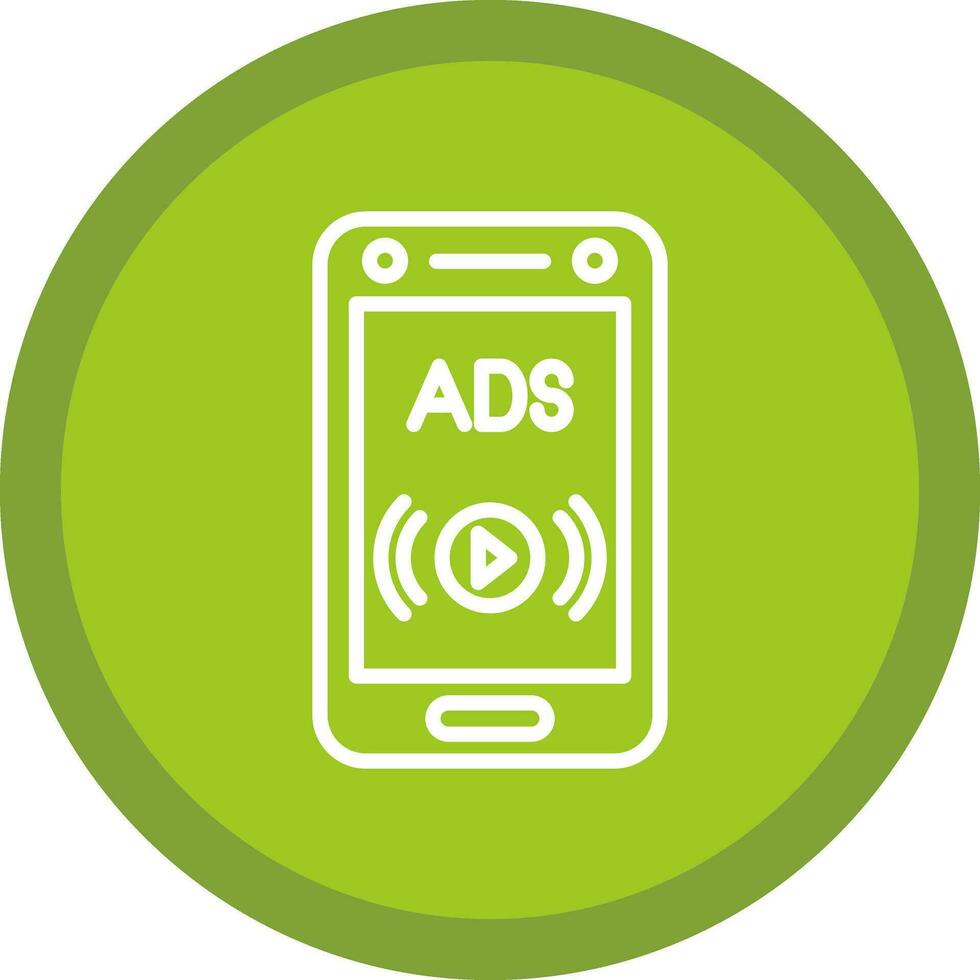 Social ads Vector Icon Design