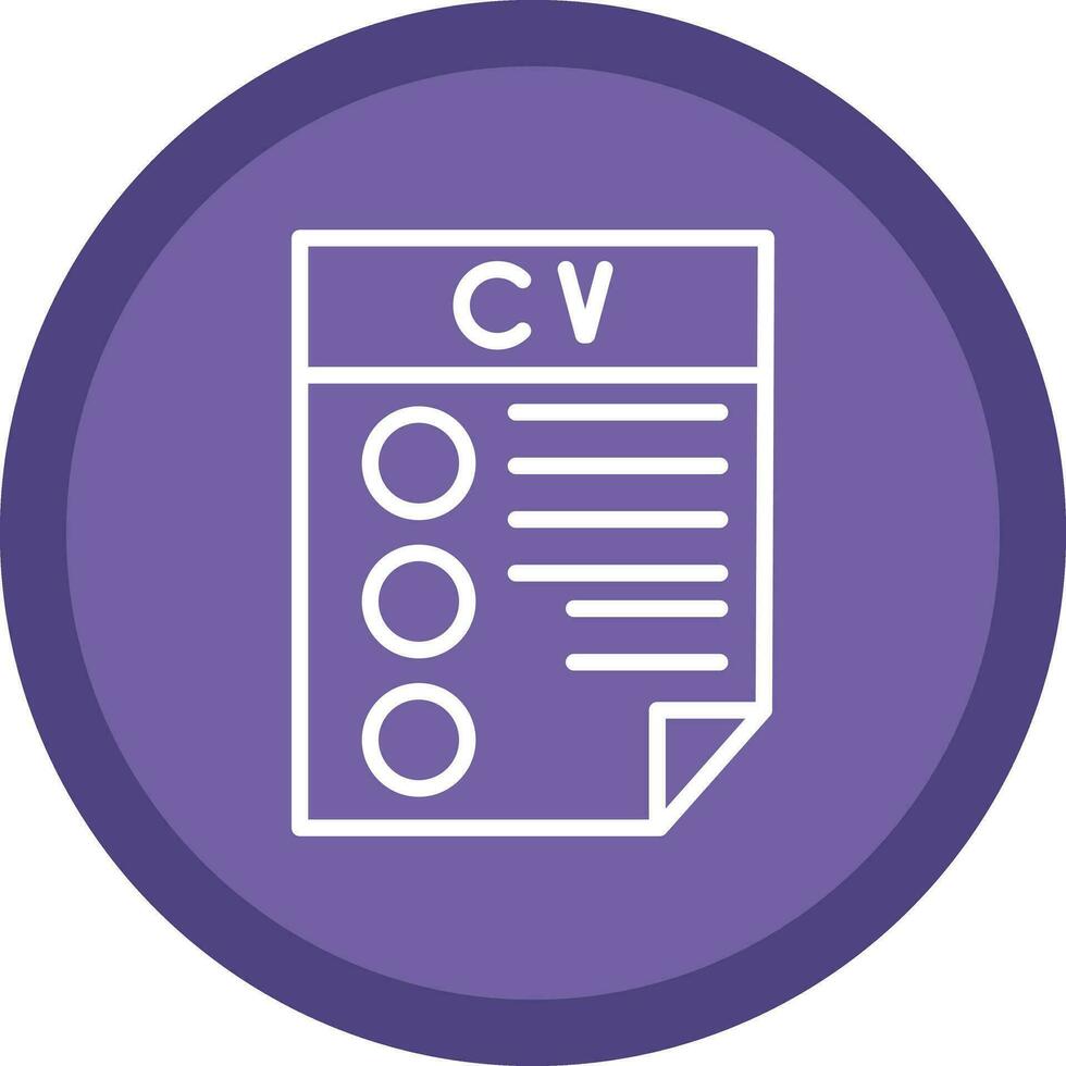 CV Vector Icon Design