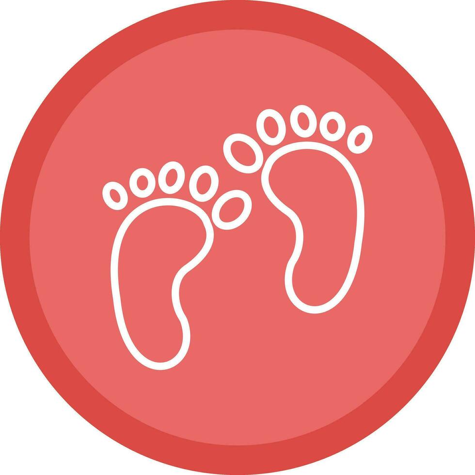 Footprint Vector Icon Design