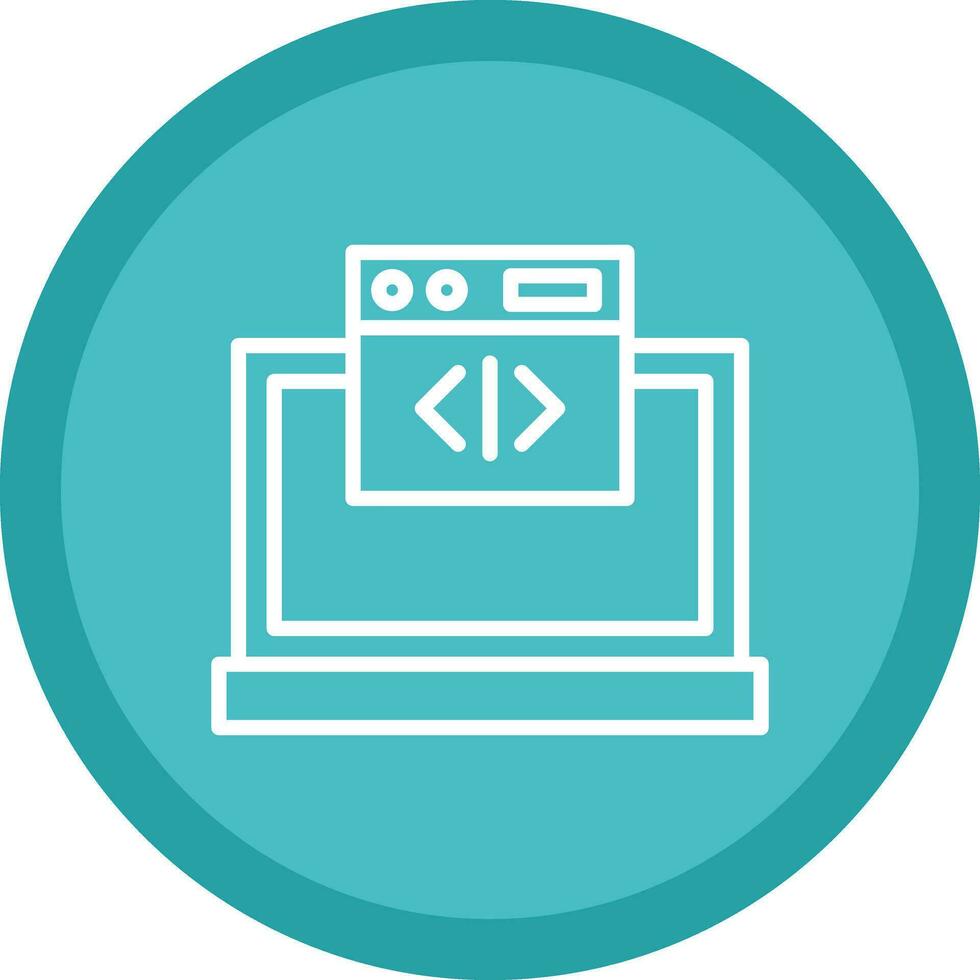 Web coding Vector Icon Design