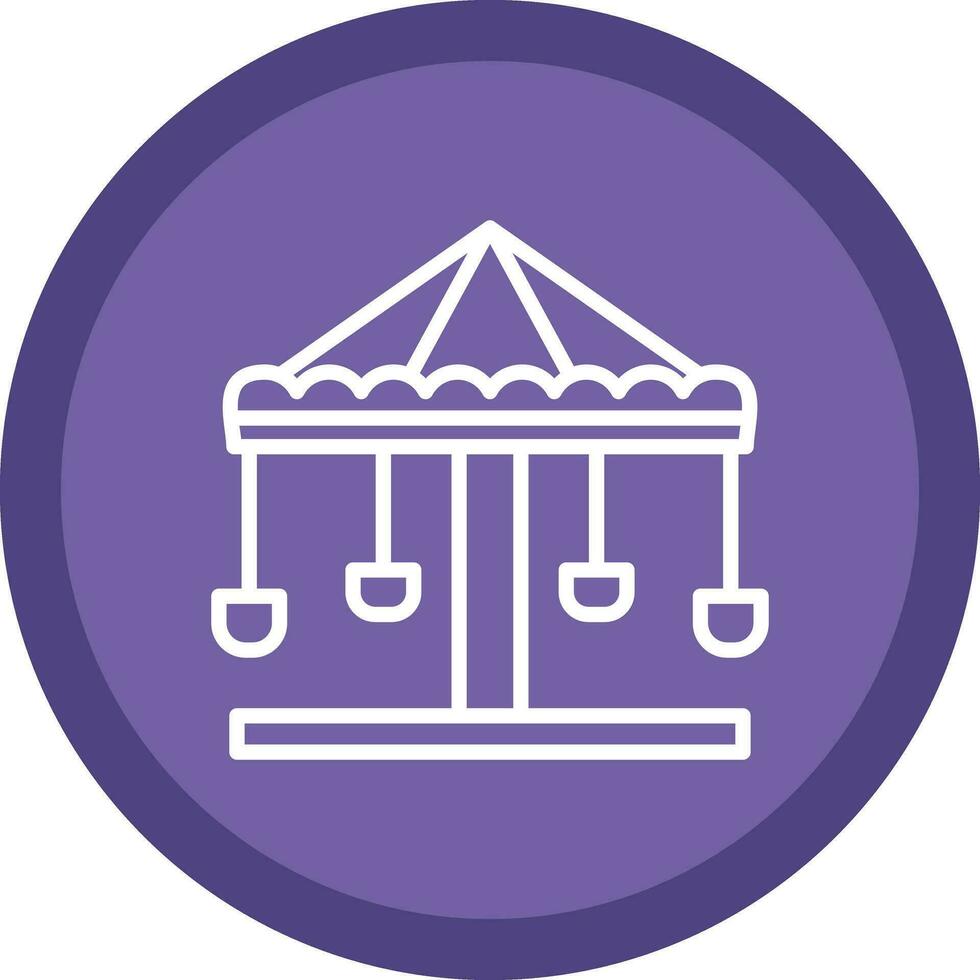 Merry go round Vector Icon Design