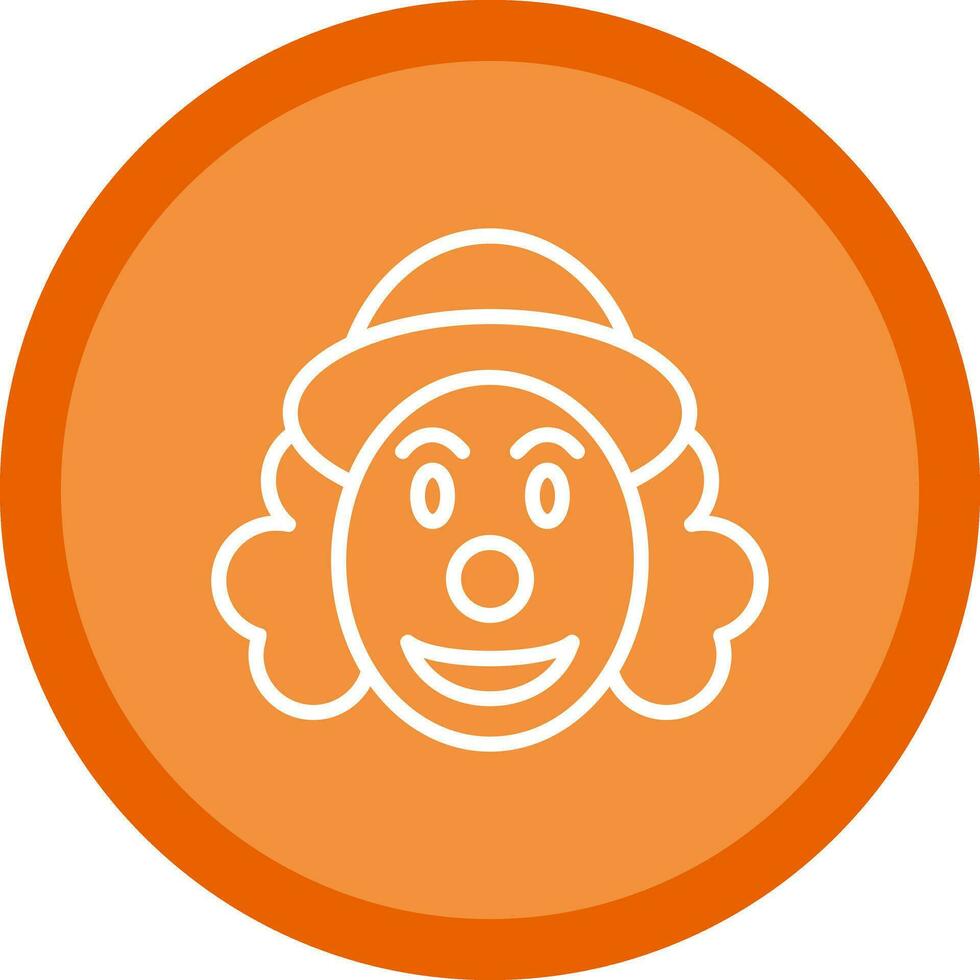 diseño de icono de vector de payaso