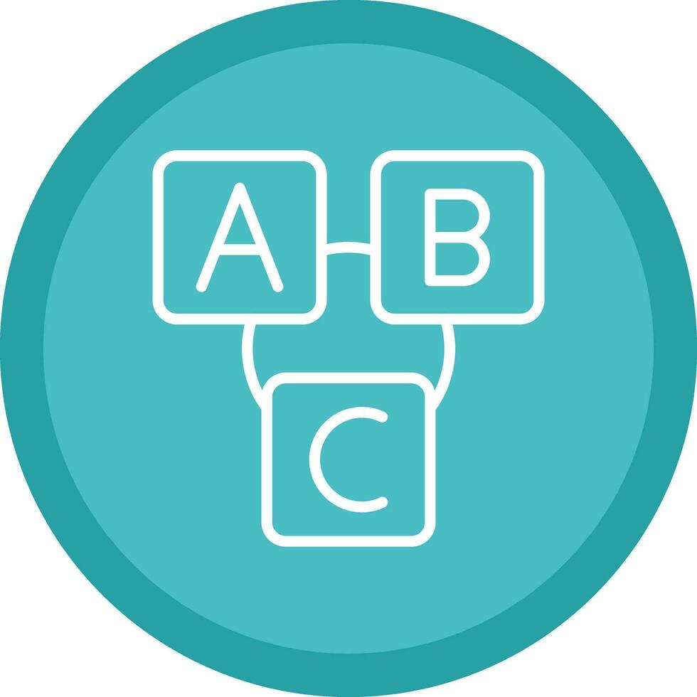 Abc block Vector Icon Design