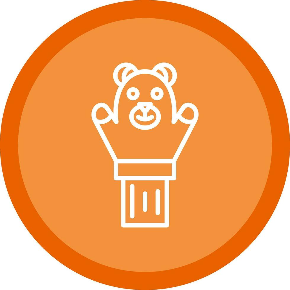 Hand puppet Vector Icon Design