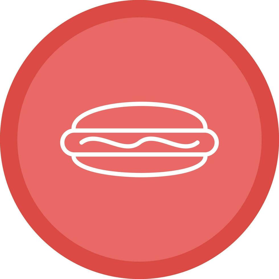 Hot dog Vector Icon Design