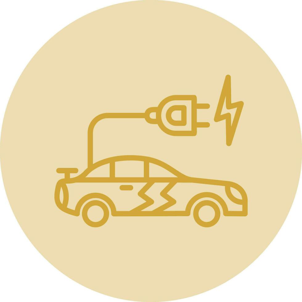 Electric car Vector Icon Design