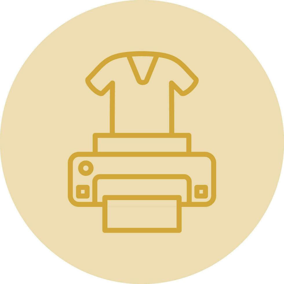Dtg printer Vector Icon Design