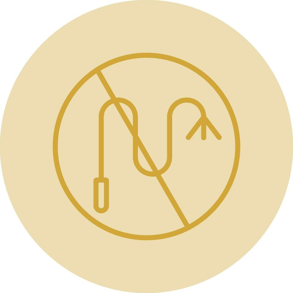 No whip Vector Icon Design