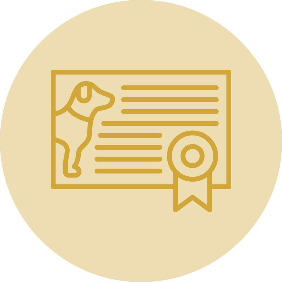 Certificate Vector Icon Design