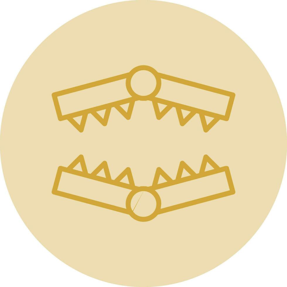 Bear trap Vector Icon Design