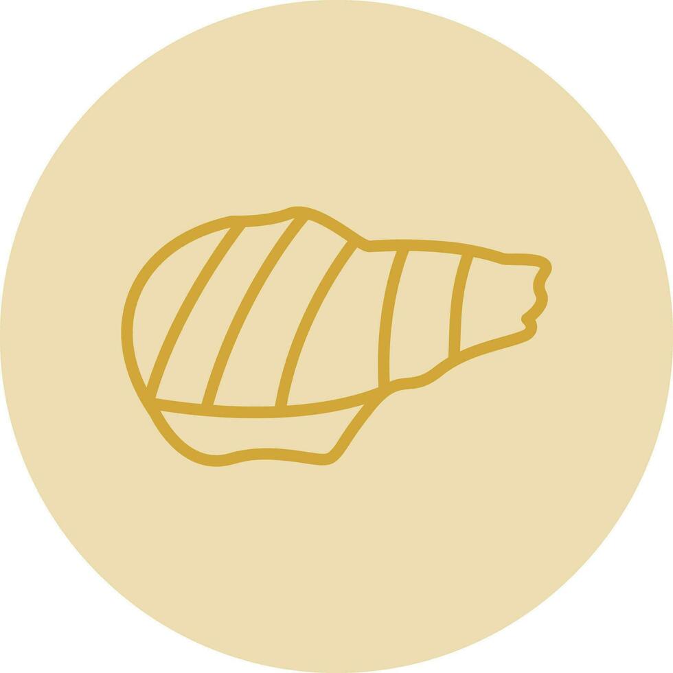 Grilled pork Vector Icon Design