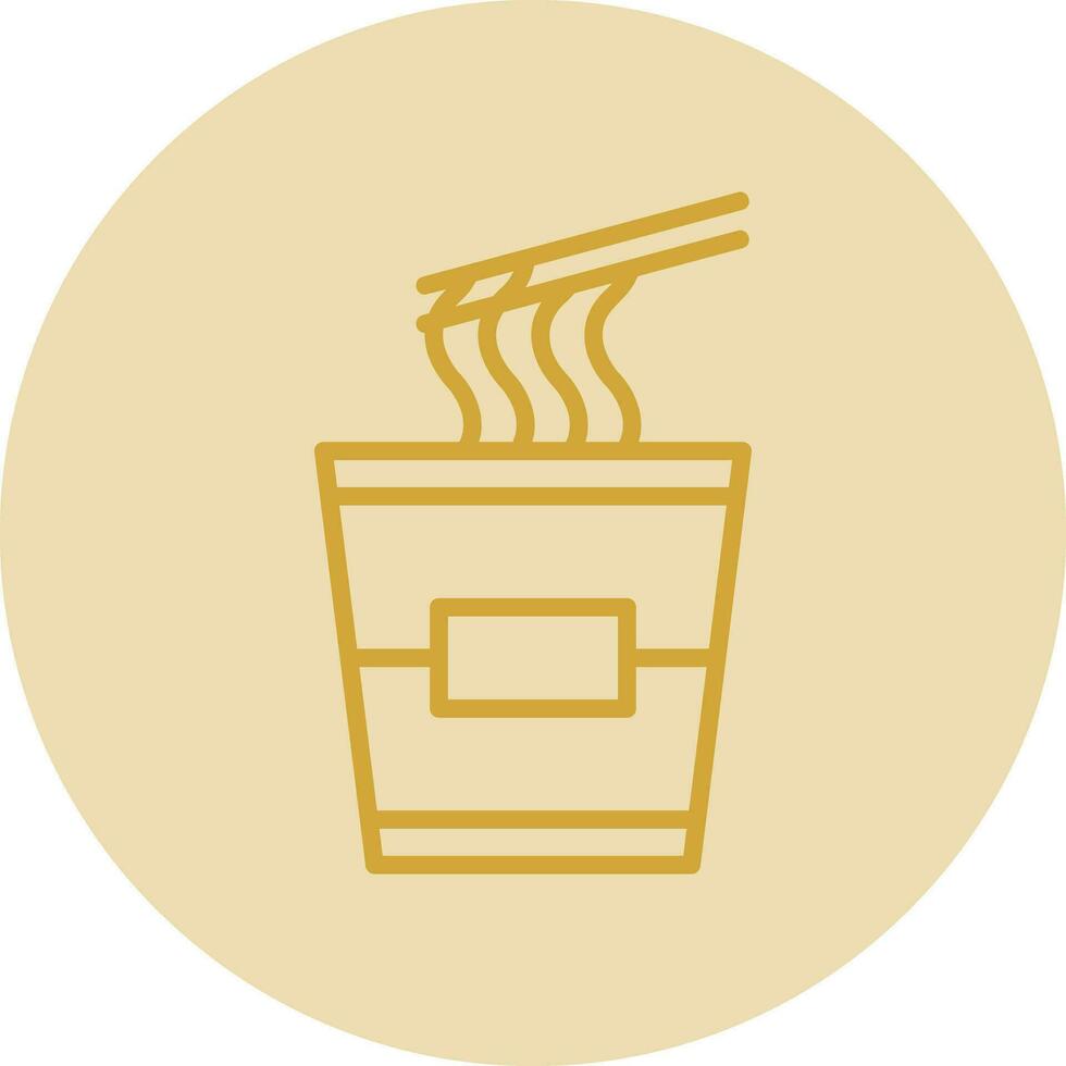 Instant noodles Vector Icon Design