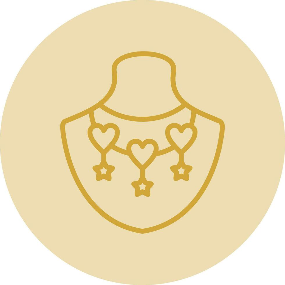 Necklace Vector Icon Design