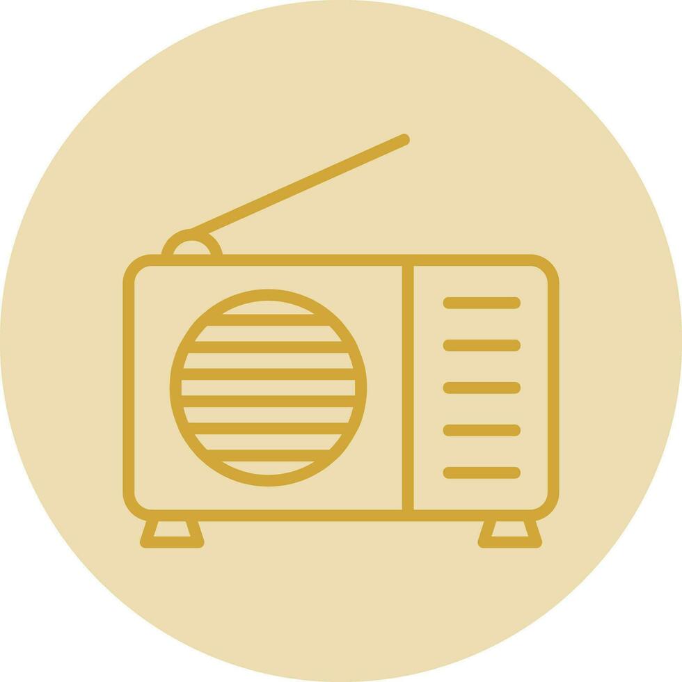 diseño de icono de vector de radio