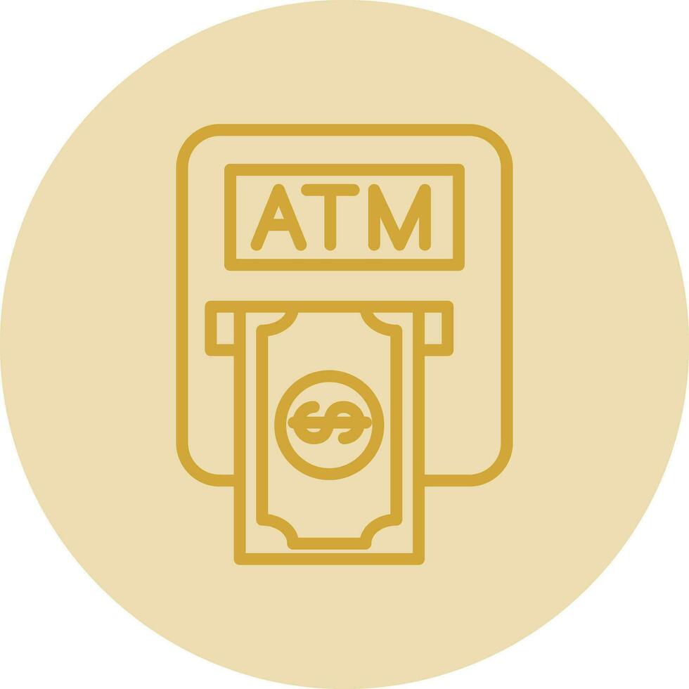 Atm machine Vector Icon Design