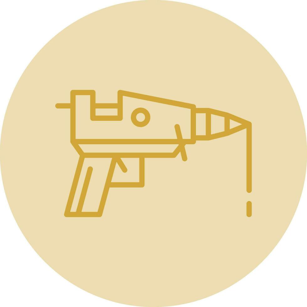 Hot glue gun Vector Icon Design