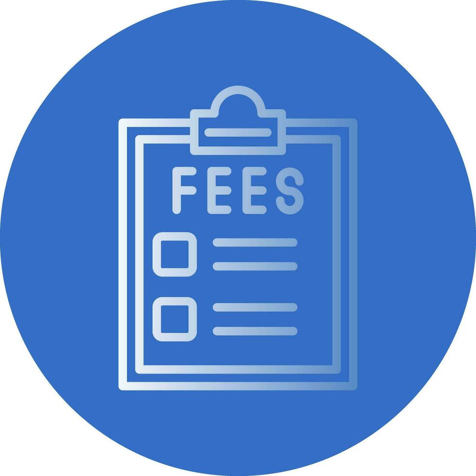 Fees Vector Icon Design