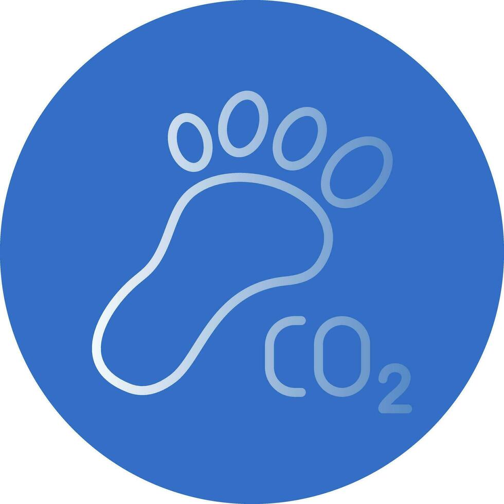 Carbon footprint Vector Icon Design