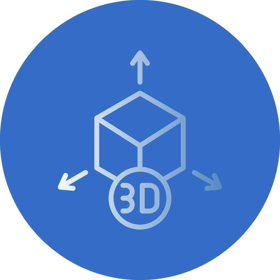 diseño de icono de vector de modelo 3d