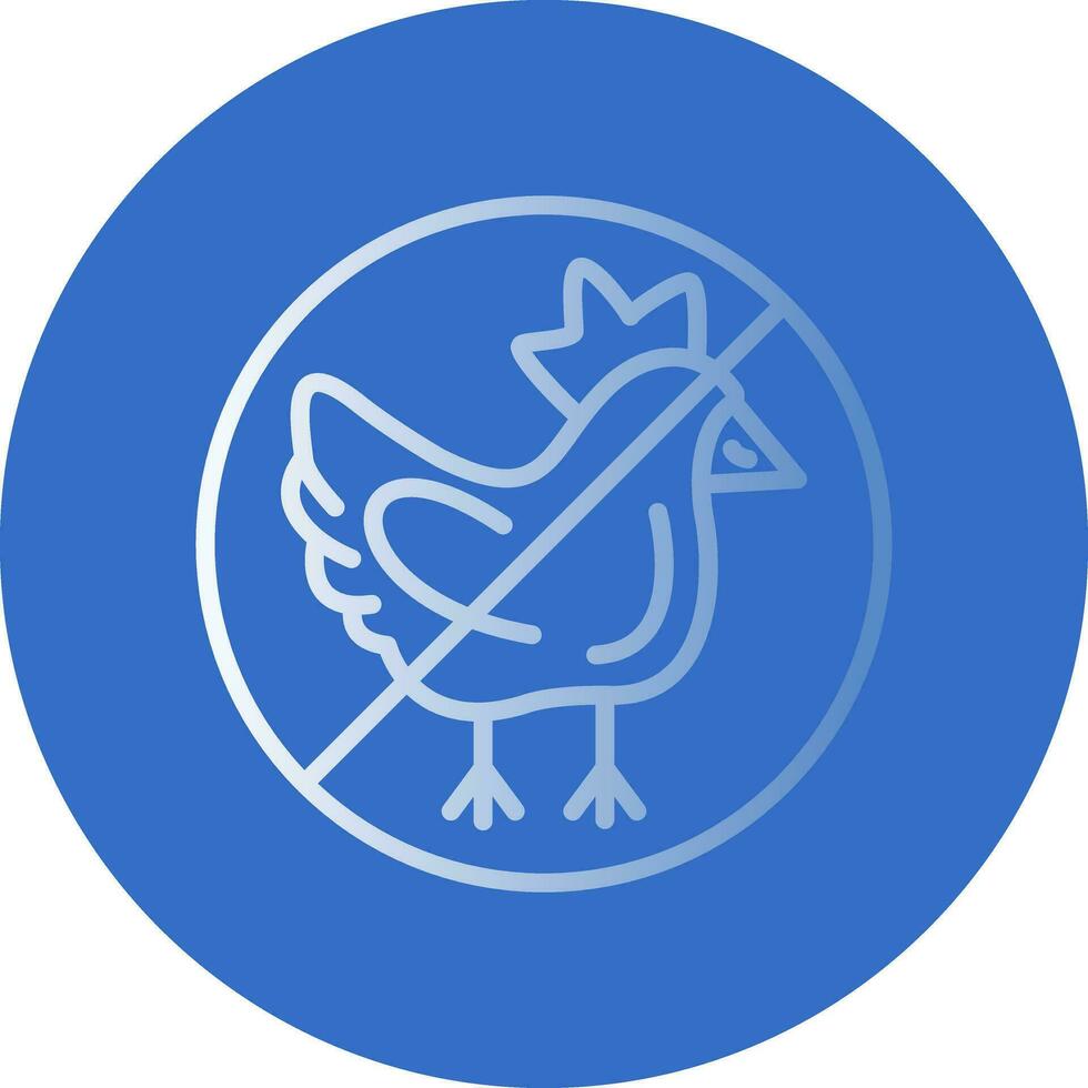 No chicken Vector Icon Design