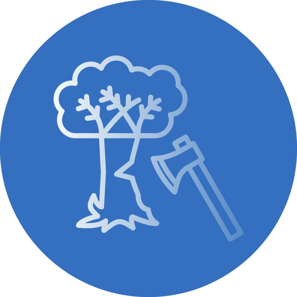 árbol corte vector icono diseño