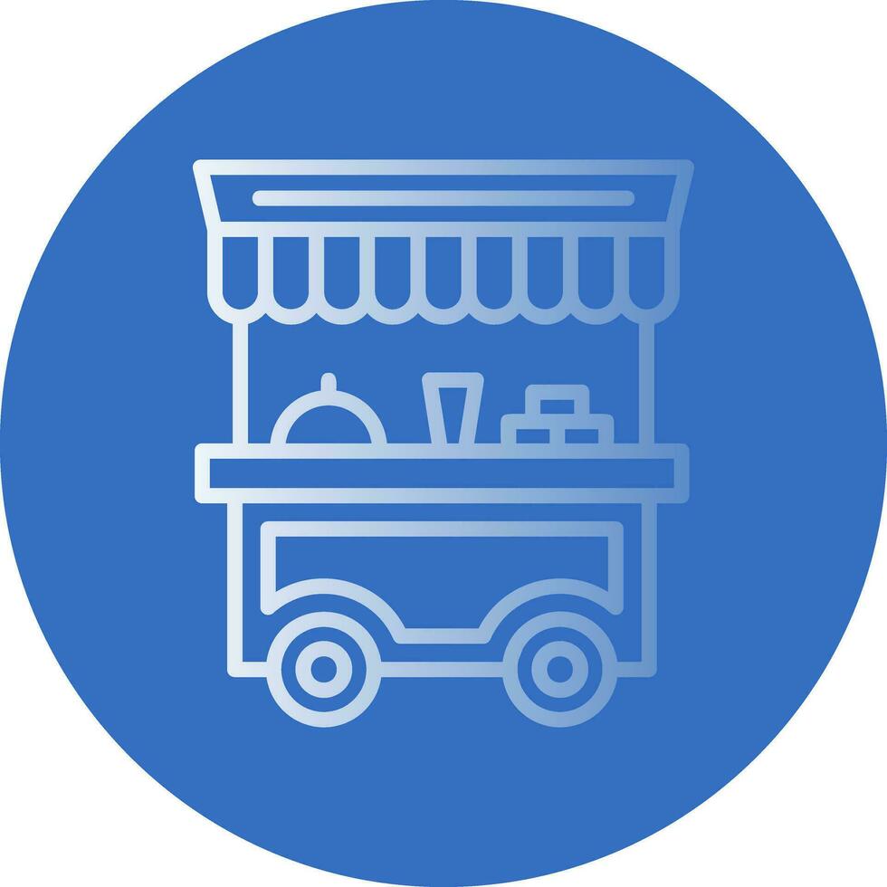 Food cart Vector Icon Design