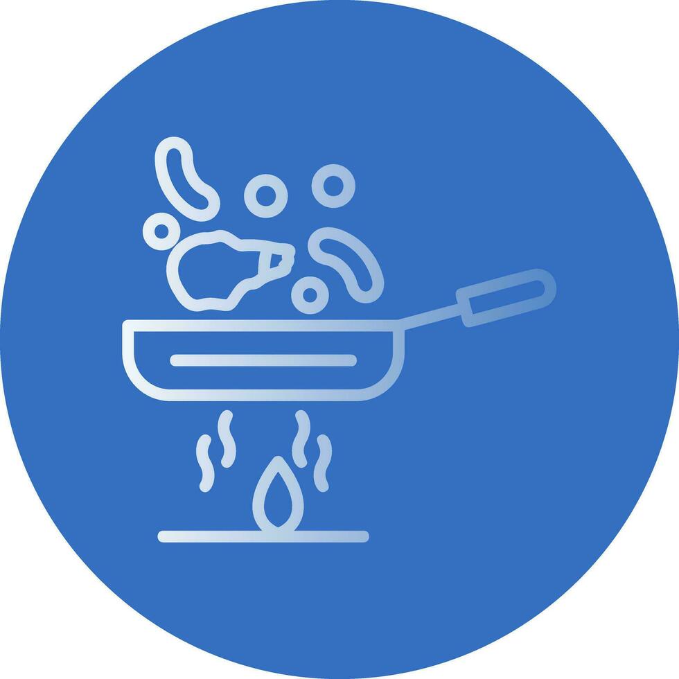 Stir fry Vector Icon Design