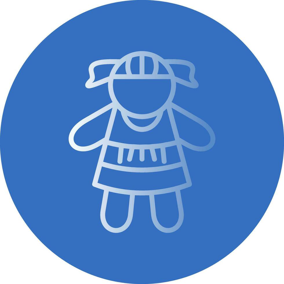 diseño de icono de vector de muñeca