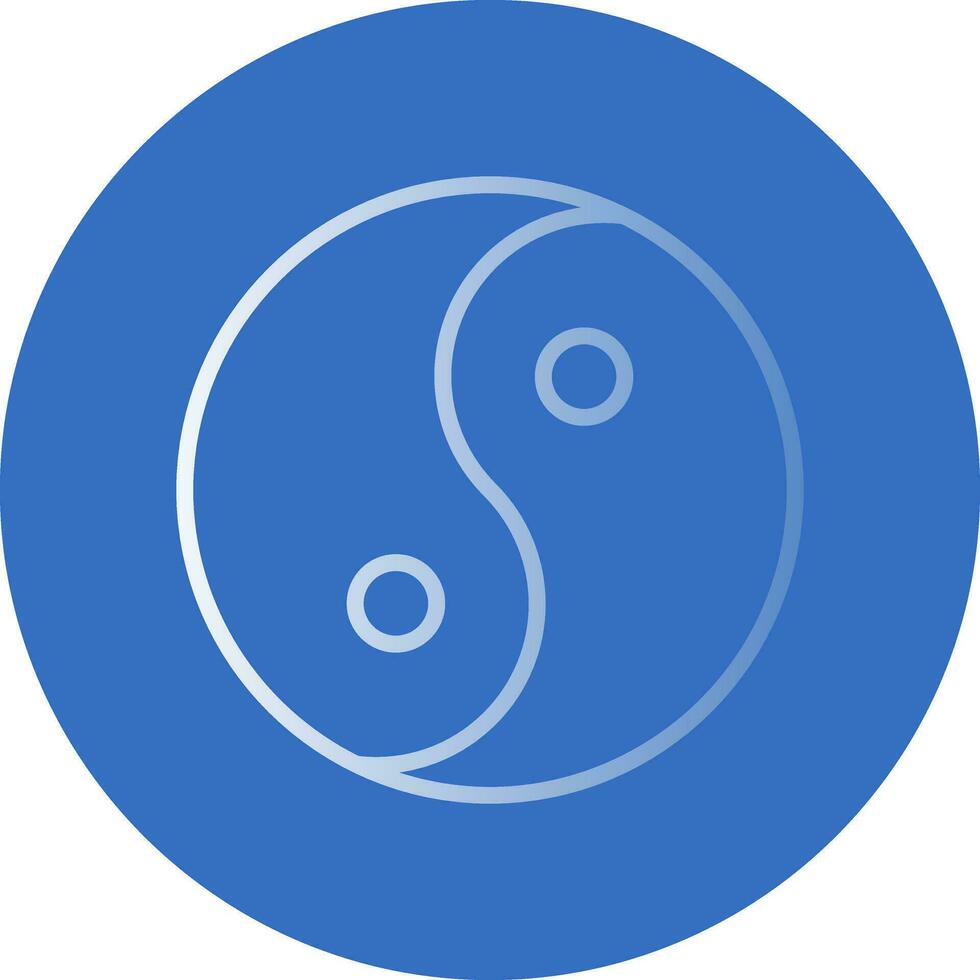 Yin yang Vector Icon Design