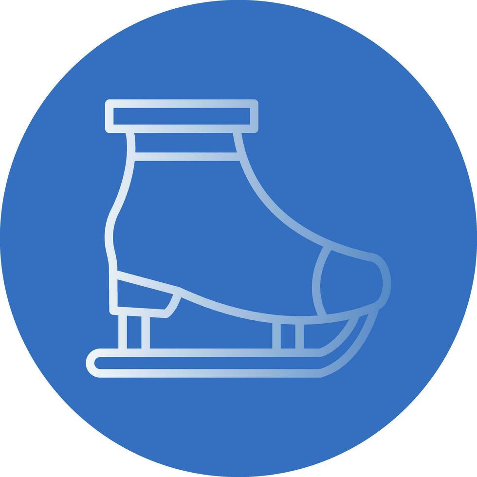 diseño de icono de vector de patinaje sobre hielo