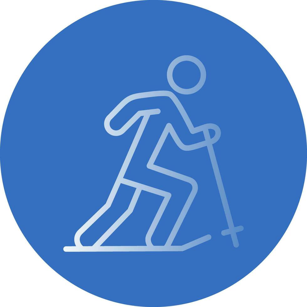 Skier Vector Icon Design