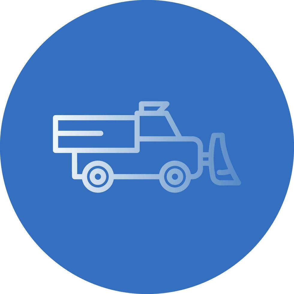 Snowplow Vector Icon Design