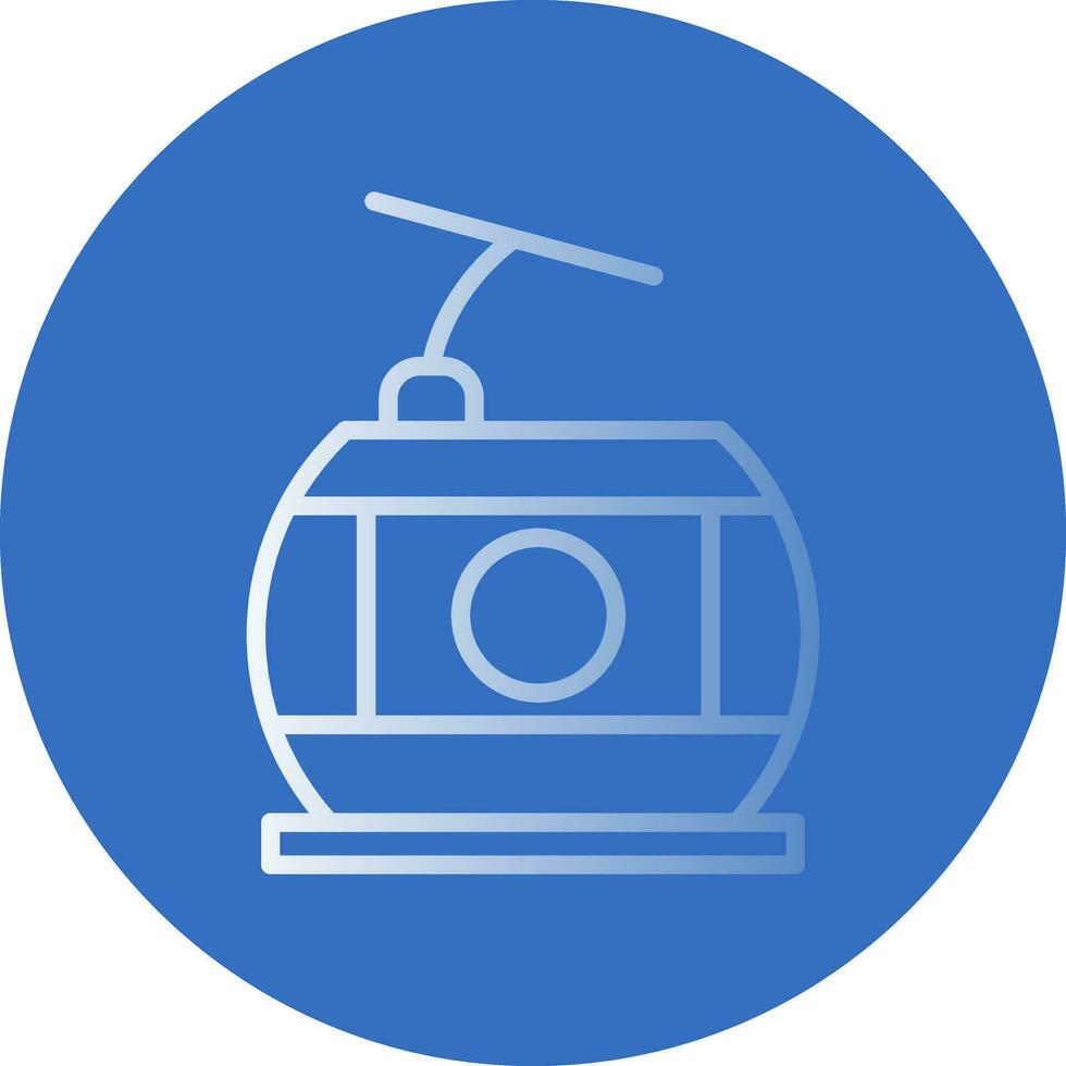 Cable car Vector Icon Design