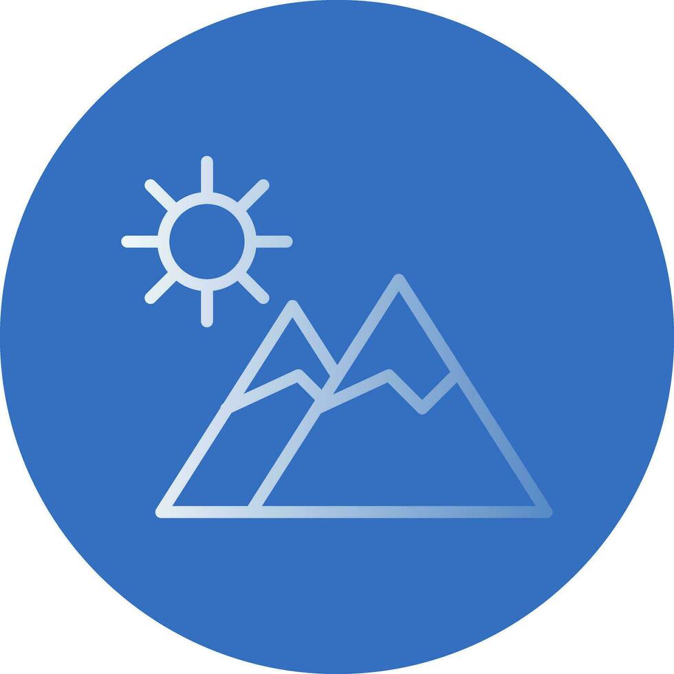 Mountains Vector Icon Design