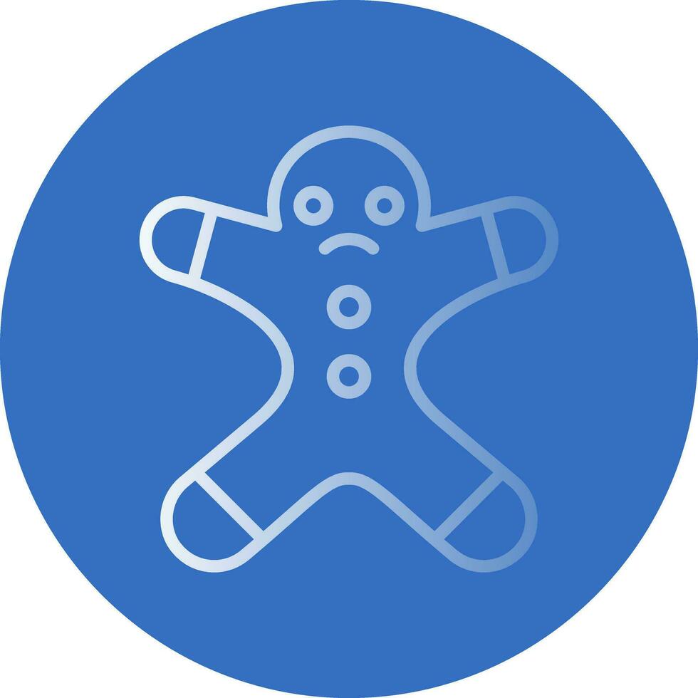 Gingerbread man Vector Icon Design