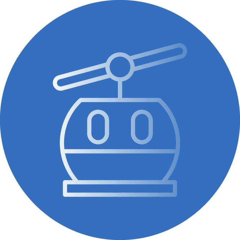 Ski lift Vector Icon Design