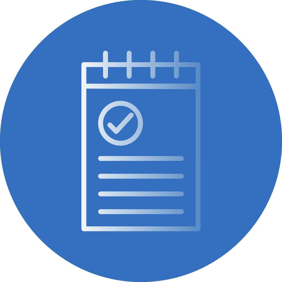 Notepad Vector Icon Design