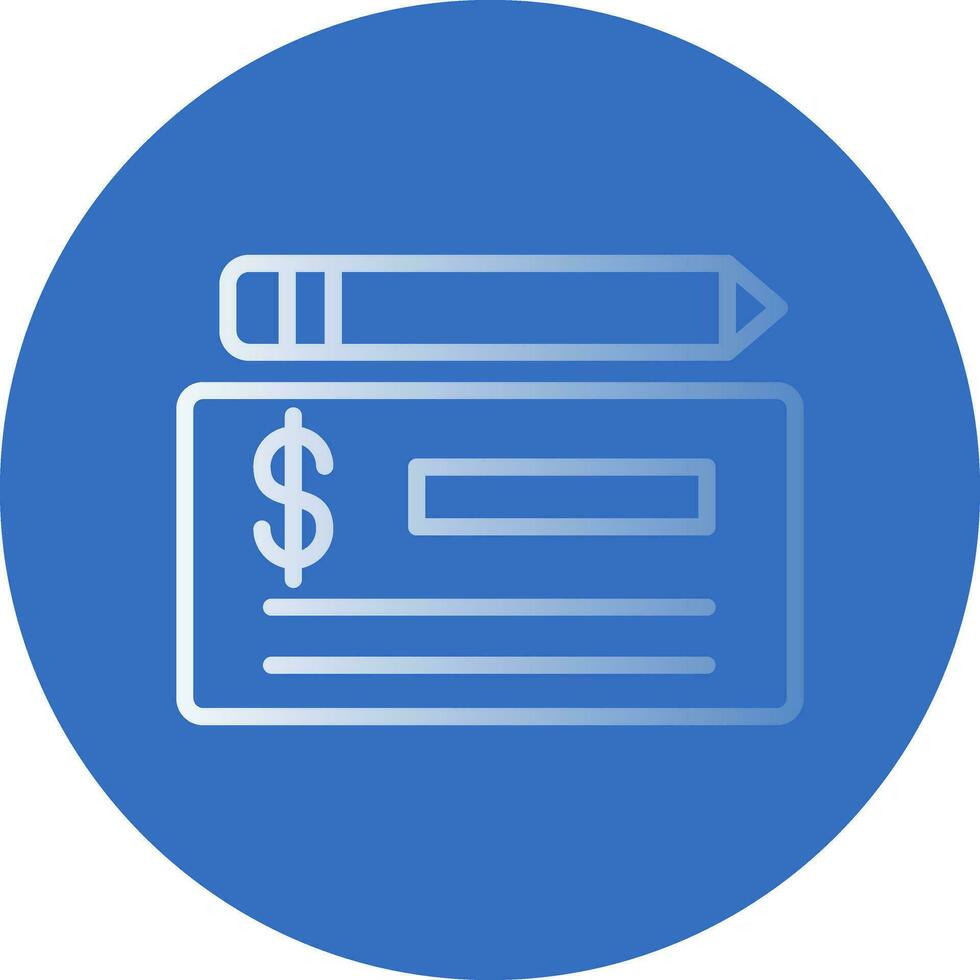 Cheque Vector Icon Design