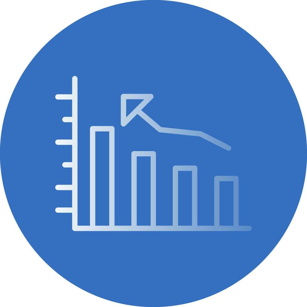 Bar graph Vector Icon Design