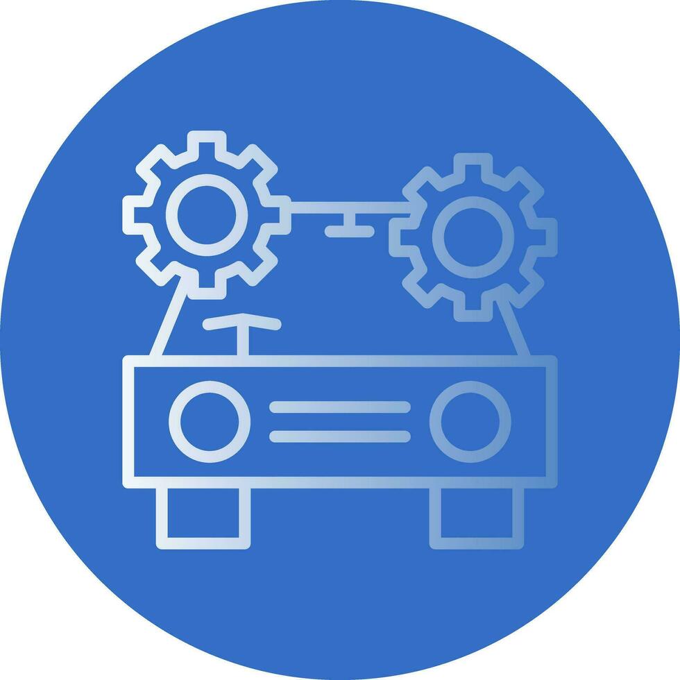 Driverless car Vector Icon Design