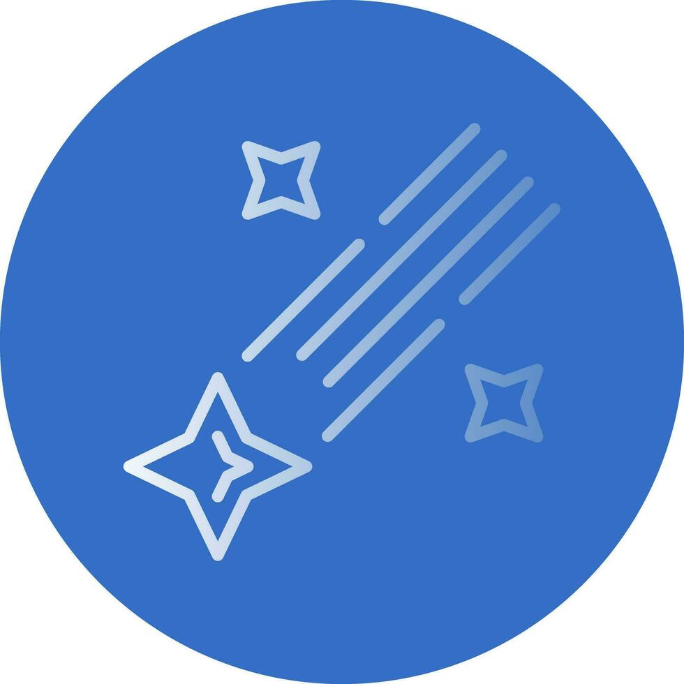 Shooting star Vector Icon Design
