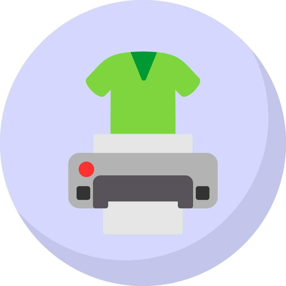 Dtg printer Vector Icon Design