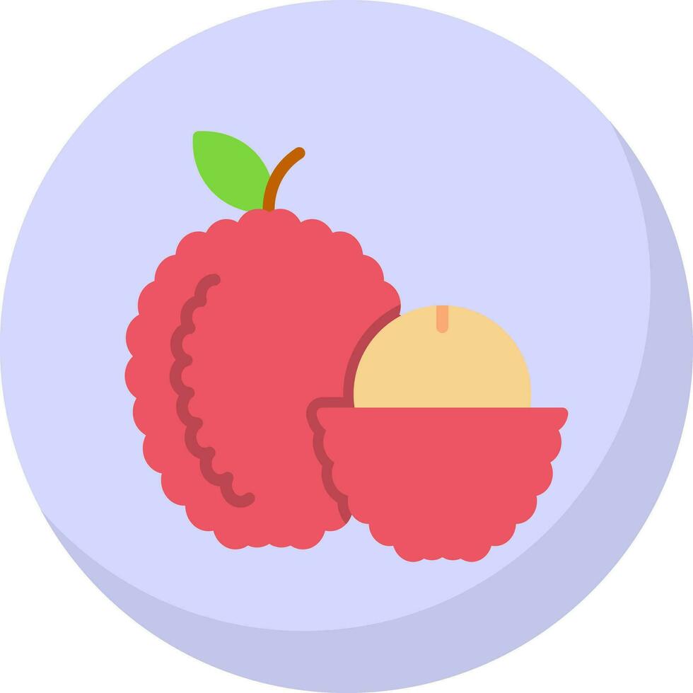 Lychee Vector Icon Design