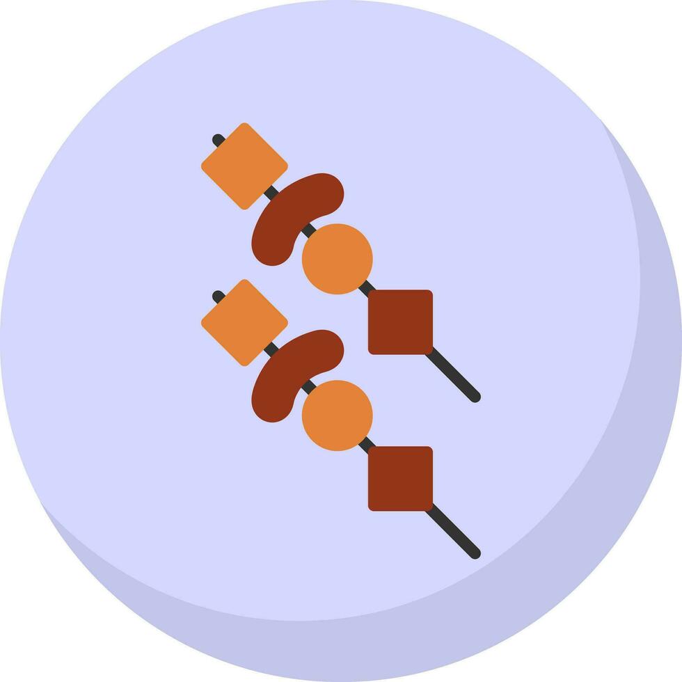 Skewer Vector Icon Design